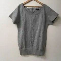 し*ぃ様 J2368 トミーヒルフィガー グレー 半袖トレーナー スウェット M