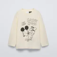 ZARA キッズ 新品 ミッキーマウス ドナルド ロンTシャツ 140ディズニー