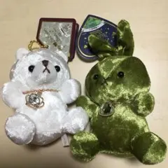 ハッピーバースカラーラビット＆ハッピーバースカラーべア　マスコットぬいぐるみのサムネイル
