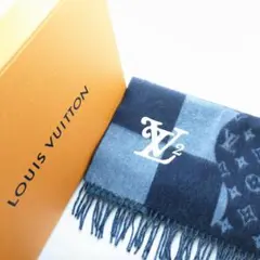 極美品 ルイヴィトン×ニゴー エシャルプダミエ ジャイアントマフラー