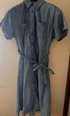 GU デニムブルー シャツワンピース XL