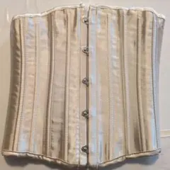 ベージュ　ウエストコルセット　レースアップ