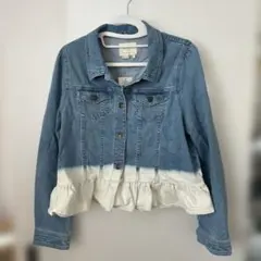 kate spade デニムジャケット フリル裾 超美品