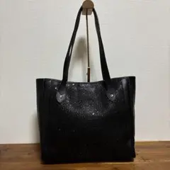 【美品】印傳屋 肩掛け可　A4収納 本革　インデンヤ　インデン　トートバッグ