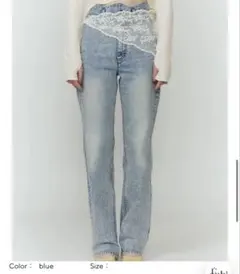 EAPHI WAVE DESIGN HIGH WAIST DENIM