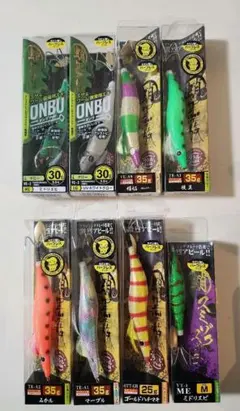 ハリミツ 蛸墨族 　ONBU　タコエギ　スッテ8本まとめ売りのサムネイル