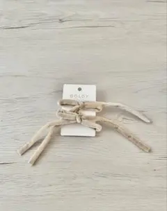 【最終値下げ　GOLDY】ベロアリボンセットヘアカフ　ウエディング　ヘアアクセ