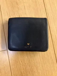 agnès b. ネイビー 二つ折り財布のサムネイル