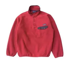 90s Patagonia スナップT 赤 チャコール 96年USA パタゴニア