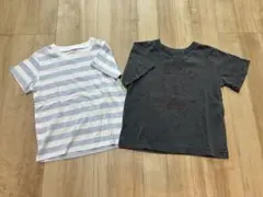 無印良品　キッズ 半袖Tシャツ 2枚セット 100cmのサムネイル