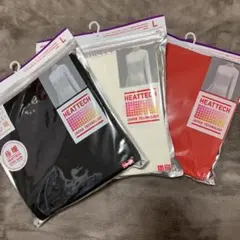 ユニクロ　極暖 リブタートルネック 3色セット L