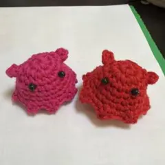 めんだこ あみぐるみ キーホルダー 編み物