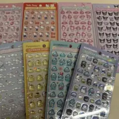 レア 希少 サンリオ ボンボンドロップシール ミニ 全8種 コンプリート 正規品