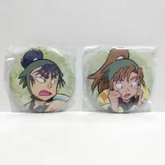 忍たま 缶バッジ 半纏 食満留三郎 善法寺伊作 380TB T[Ｐ]