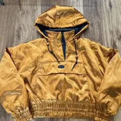 NIKEオレンジ フード付きアノラックパーカー