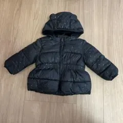 Baby Gap 黒ドット 中綿アウター 耳付きフード18-24ヶ月