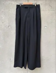 UNIQLO C タックワイドストレートパンツ ブラック Sサイズ