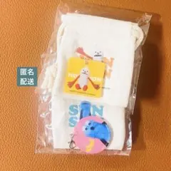 パペットスンスン チャーム付きミニ巾着