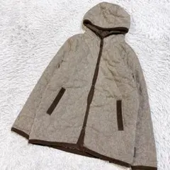 ZOOTIE ズーティー　キルティングジャケット　中綿　フード付き　ブラウン