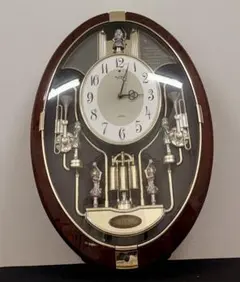 リズム時計 スモールワールド アレム 時計工業 オーバル時計 カラクリ