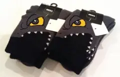 ゴジラ　GODZILLA　厚手靴下　サイズ16~18cm　２足セット