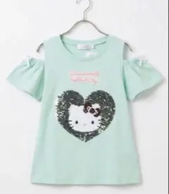 Cinnamoroll Hello Kitty 半袖Tシャツ　スパンコール