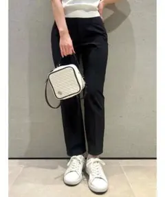 セルフォード　CELFORD GOLFフリルポケットストレッチパンツ　黒ブラック