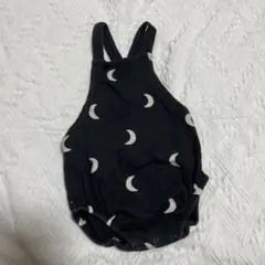 最終お値下げ‼️organiczoo 月模様ロンパース 黒色