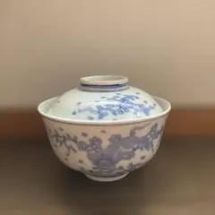 オールド香蘭社 染付山水画 蓋付茶碗 飯椀 1客 | Mercari