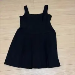 GU ミニワンピース ジャンバースカートブラック M