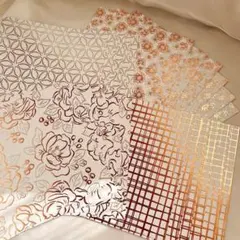 スタンピンアップ・フラワリングホイルズデザイナーズペーパー24枚セット