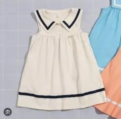 アプレレクール セーラーカラーワンピース　120cm 姉妹リンクコーデ