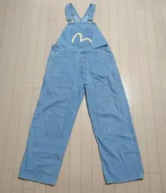 EVISU エヴィス ブリーチデニム オーバーオール w34