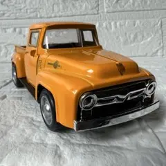 アメ車　レトロトラック ミニカー　オレンジ　プルバック　新品美品レア