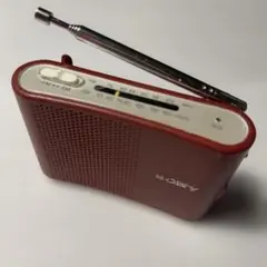 レトロ SONY ICF-S20 FM/AMラジオ 赤 ジャンク - メルカリ