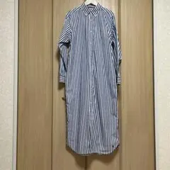 BEAMS BOY ストライプシャツワンピース