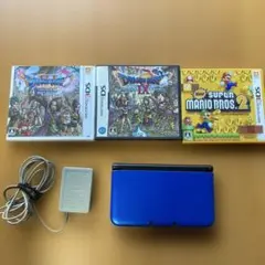 NINTENDO 3DS LL 本体 青色 ゲームソフト3本付き