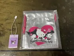 シルバーウィーク限定ノベルティSanrio characters 巾着