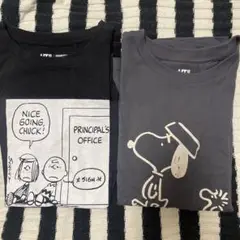 UNIQLO UT PEANUTS Tシャツ 2枚セット S・M