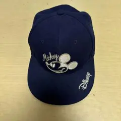 ミッキーマウス刺繍キャップ ネイビー 58㌢位