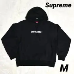 29 【極美品】シュプリーム　パーカー　ブラック　Mサイズ　モーションロゴ