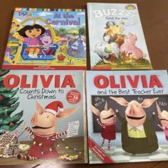 Olivia Dora buzz said the bee 英語　絵本4冊