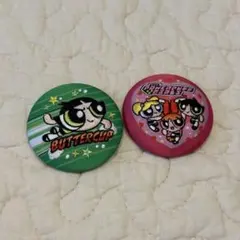 パワーパフガールズ　刺繍缶バッチ