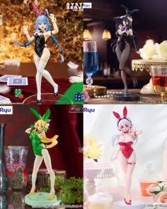 バニー フィギュア まとめ売り 4個セット ロキシー アルベド リーファ そに子