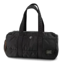 A087【美品】ポーター／タンカー　ミニボストンバッグ　ダッフル　ナイロン　黒