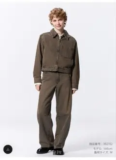 GU バレルレッグジーンズ【ブラウン】 丈標準 Lサイズ