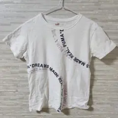 【L】PUMA プーマ 半袖 Tシャツ ラメ y2k 日本製 コットン100％