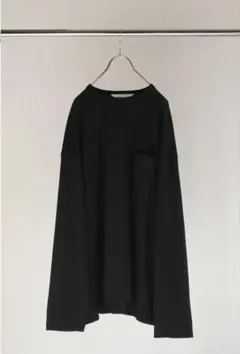 サイズ2 C/R OVER CREWNECK LS T-SHIRT BLACK