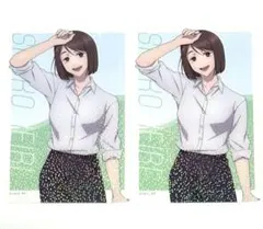 呪術廻戦　プール掃除ver. ホロクリアカード　家入硝子　2枚