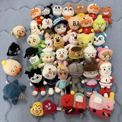初期アンパンマン ビーズ人形 ぬいぐるみ 13体セット 激レア！ レトロ